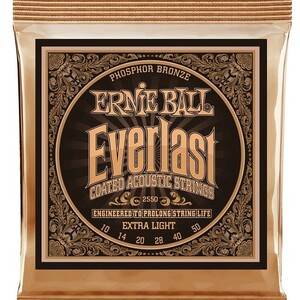 Ernie Ball #2550 Everlast Coated Extra Light 010-050 Phosphor Bronze アーニーボール コーティング弦 アコギ弦
