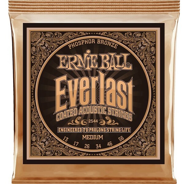 Ernie Ball #2544 Everlast Coated Medium 013-056 Phosphor Bronze アーニーボール コーティング弦 アコギ弦