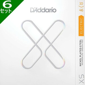6 комплект D'Addario XSE1046 XS Nickel 010-046 D'Addario покрытие струна электрогитара струна 