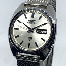 セイコー Seiko ファイブ シルバー文字盤 23石 6106-8420 メンズ 自動巻き デイデイト 腕時計 CD0914355_画像1