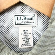 エルエルビーン ☆ L.L.Bean 長袖シャツ 多機能ポケット ライトグリーン M 実寸L相当 使い勝手の良さ◎ 登山 アウトドア キャンプ■S111_画像5