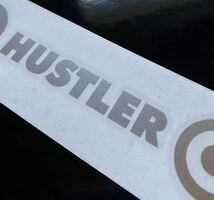 カーステッカー【HUSTLER】スズキハスラー・シルバー②_画像1