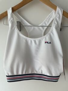 FILA レディース ヨガウェア トレーニングウェア ブラトップ スポーツブラ 白 3L