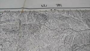 　古地図 　高山　岐阜県　地図　資料　46×57cm　　大正元年測量　　昭和28年印刷　発行　B