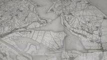 　古地図 　鹿島　茨城県　地図　資料　46×57cm　　明治36年測量　　昭和7年印刷　発行　B_画像7
