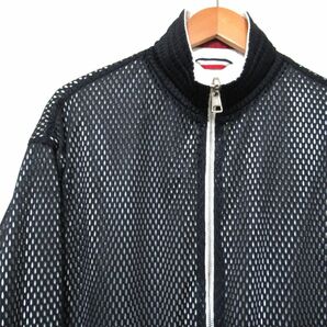 美品 MONCLER GAMME BLEU モンクレール ガムブルー ナイロン×メッシュ リバーシブル ジップアップ ウインドブレーカー 1 紺×白 C0302の画像6