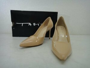 6112●タビタ TABITA 美品 エナメル 本革　ピンヒール 22cm パンプス.● 