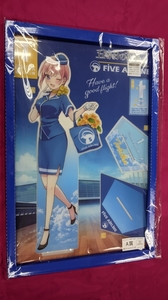 ZA029 中古品◇未開封 きゃらっとくじ 五等分の花嫁∬ FIVE AIRLINE A賞 特大アクリルスタンド 一花