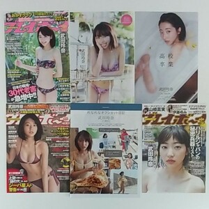 武田玲奈　週刊プレイボーイ　グラビア　切り抜き