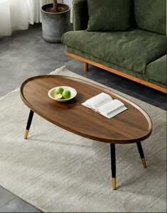 高級家具◆サイドテーブル 別荘 丸形 卓 ナイトテーブル リビング用テーブル 北欧 コーヒーテーブル 80x55x38cm