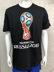 adidas アディダス メンズ 半袖 Tシャツ 2018 RUSSIA World Cup トップス ブラック S