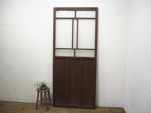 taD0961*(6)[H210,5cm×W90cm]* очень большой размер * ретро тест ... большой из дерева стекло дверь * двери раздвижная дверь вход дверь Taisho роман античный M сосна 