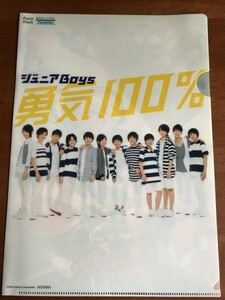 ①クリアファイル　ジャニーズJr. ジュニアboys　勇気100% 忍たま乱太郎　ファミマ購入特典　ラウール　SnowMan