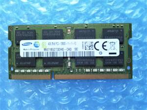 【ジャンク】ノートパソコン用メモリ SAMSUNG PC3-12800S-11-11-F3 4GB x 1枚