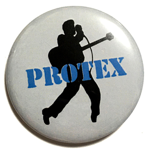 デカ缶バッジ 58mm PROTEX プロテックス Power Pop パワーポップ PUNK パンク