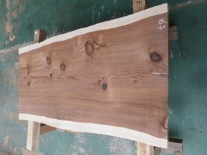 長154*幅79-86*厚4　杉54の木材木工材,一枚板自然木無垢材ＤＩＹ　テーブル天板　スギ