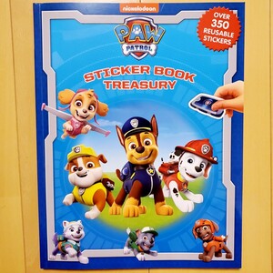【新品】パウパトロール 英語絵本 知育 ステッカーワークブック ドリル