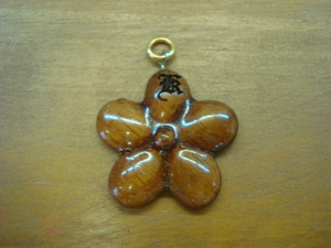  exhibition goods! new goods HAWAIIAN JEWELRY( Hawaiian jewelry ) core wood plumeria pendant top 