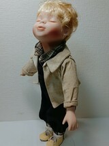 NN0808　２６１中古　ビスクＤＯＬＬカップル（身長３５～３６ｃｍ）　ヨーロッパＤＯＬＬ　陶器人形　西洋人形　アンティーク　チャイルド_画像8