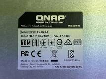 QNAP TS-873A 8ベイ AMD Ryzen Embedded V1500B 4-core/8-thread 2.2 GHz 2.5GbE NAS DDR4メモリ 8GB SSDキャッシュ 中古美品_画像5