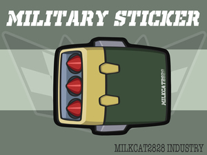 milkcat2828オリジナルステッカー ☆ ミサイルランチャー