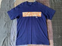 90s L old stussy ハイビスカス vintage Tシャツ ステューシー USA製 アメリカ製 紺タグ ビンテージ_画像2