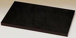 花台　長角板　黒塗り　8号　木製飾り台　国産品
