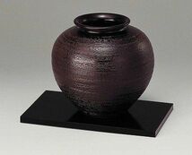 花台　正角板　黒塗り　9号　木製飾り台　国産品_画像2