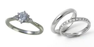 婚約指輪 結婚指輪 ダイヤモンド プラチナ 0.3カラット 鑑定書付 0.30ct Dカラー VS2クラス 3EXカット GIA