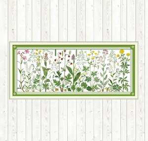 クロスステッチ 野の花図鑑 14CT 刺繍キット 野草 草原の花 Flowers on the Meadow 図案印刷なし