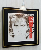 U2/War/80s Brit Rock LP Art/レコジャケ ポスター/ボノ/ロックアルバム・クラシック/ロックアイコン/Framed U2 Album/額付/アルバムアート_画像6