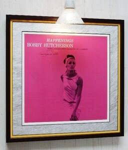 ボビー・ハッチャーソン/60s Blue Note Art Classic/レコジャケ ポスター 額入/Bobby Hutcherson/Happenings/ジャズ アルバム アート