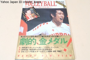 月刊バレーボール・1984年1月号/中田久美18歳/三屋裕子25歳/大谷佐知代18歳/江上由美25歳/宮島恵子18歳/第3回アジア選手権・劇的金メダル