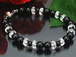 *** onyx & cut crystal bracele your . except ..! Power Stone extra attaching free shipping (a_r)b