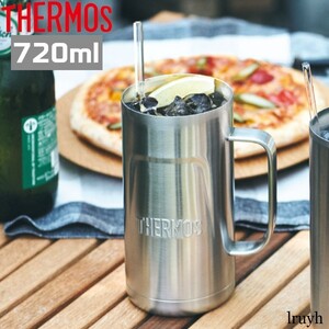 ビールグラス ビールジョッキ ビアジョッキ マグ タンブラー THERMOS サーモス ステンレス 魔法びん構造 真空断熱 保温保冷 シルバー