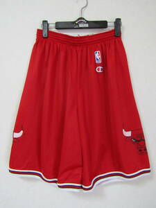 NBA BULLS 90s シカゴ・ブルズ チャンピオン製 バスパン ショーツ ハーフパンツ　ヴィンテージ ユニフォーム　当時物　ジョーダン