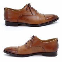 【最終出品】 MAGNANNI マグナーニ ストレートチップ ドレスシューズ ビジネスシューズ 9967 41 レザー ブラウン 保存袋付き_画像4