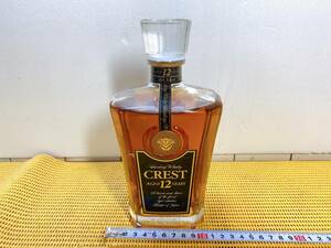 Неокрытый драгоценный Suntory Suntory Crest Crest 12 лет 700 мл 43 % виски длинный