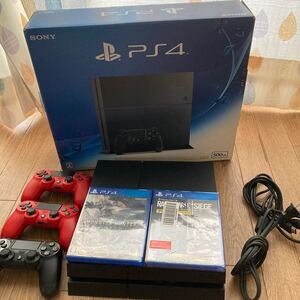 ソニーPlayStation4 500GB ジェット・ブラック CUH-1200AB01他コントローラーやソフト付