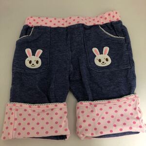 ミキハウス ハーフパンツ うさこ ストレッチパンツ 半ズボン サイズ120