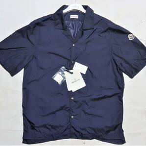 《送料無料・未使用》＜定価47,300円＞MONCLER モンクレール CAMICIA オープンカラーシャツ サイズ：L カラー：Navy/UNITED ARROWSの画像1