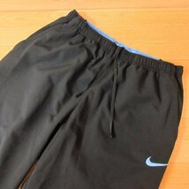 ◎NIKE ナイキ M 上下セット◆セットアップ 半袖Tシャツ&七分丈パンツ サイクリング◆メンズ 黒x紺◆B79572_画像6