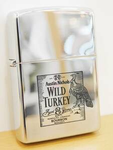 ZIPPO ジッポー　WILD TURKEY ワイルドターキー 8年 バーボンウイスキー　2002年製　ライター　美品