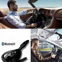 1円〜!送料無料 最新モデル Bluetooth 5.0 イヤホン ワイヤレス ハンズフリー 片耳 耳掛け マイク ヘッドセット 左右兼用 日本語説明書付_画像4