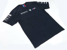 希少！！【BMW motorrad】World Super Bike オフィシャル 紺色Tシャツ 【L】綿（検：WSBK motoGP Super Bike BMW S1000RR TOM SYKES ）_画像2