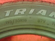 195/55R16●TRIANGLE ADVANTEX TC101 / 中古 ★ 2本(T-2131A)送料無料/沖縄別途_画像5