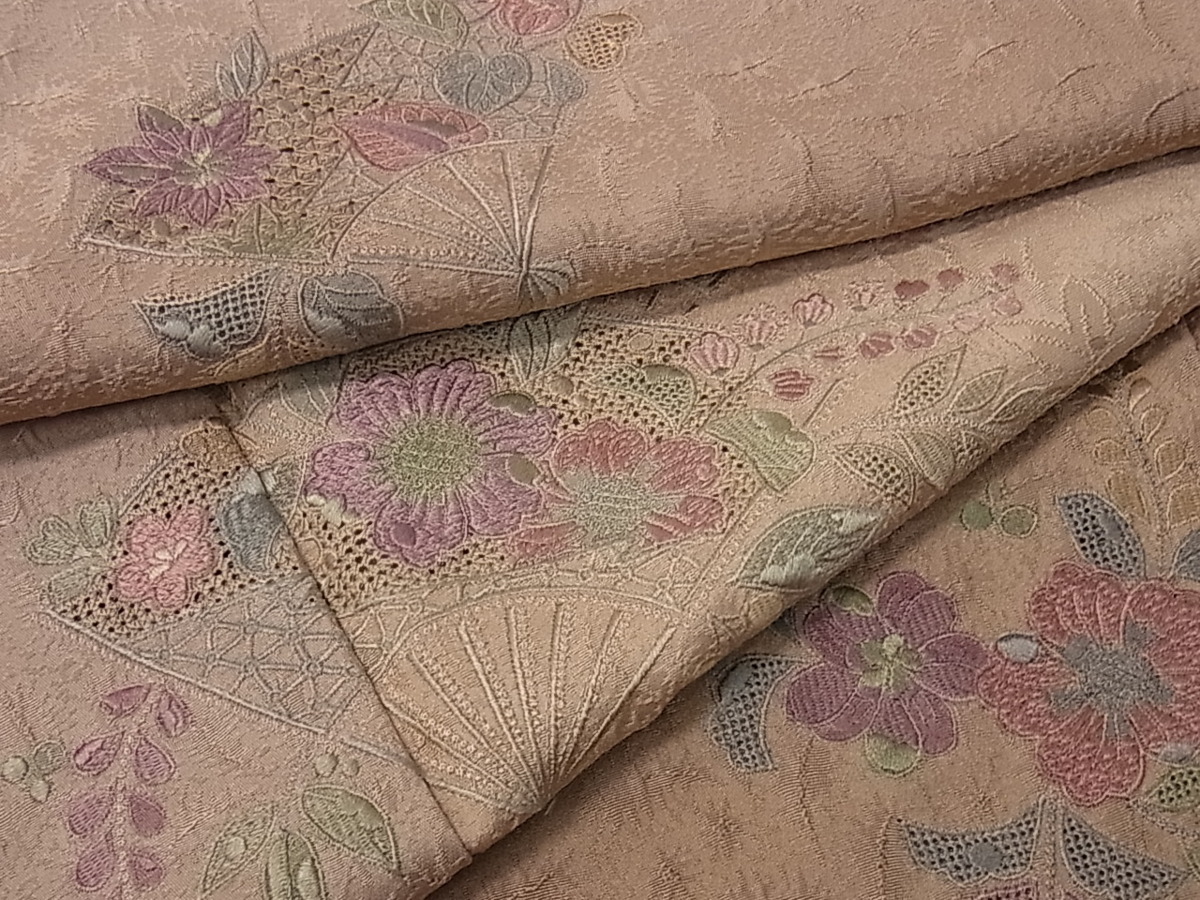 訪問着 汕頭刺繍 スワトウ刺繍 総刺繍 暈し染め 未使用 m-kk761 - www ...