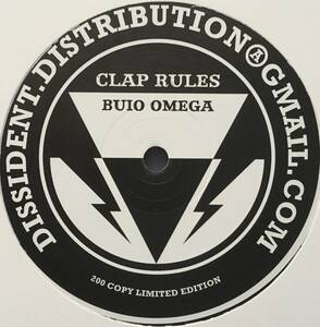 Goblin /Buio Omega カバー限定200枚★Clap Rules /Buio Omega 12inch