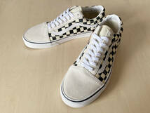 28.5cm バンズ チェック柄 オールドスクール VANS OLD SKOOL (CHEKERBOARD) WHITE/BLACK US10.5/28.5cm VN0A38G127K_画像1