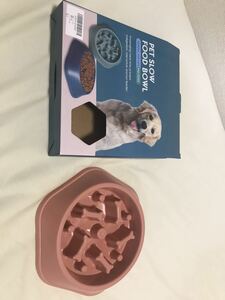 ペットボウル　PET SLOW FOOD BOWL ピンク　大容量 犬猫 未使用品